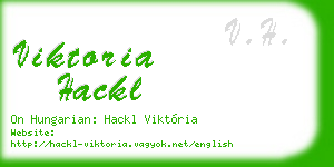 viktoria hackl business card